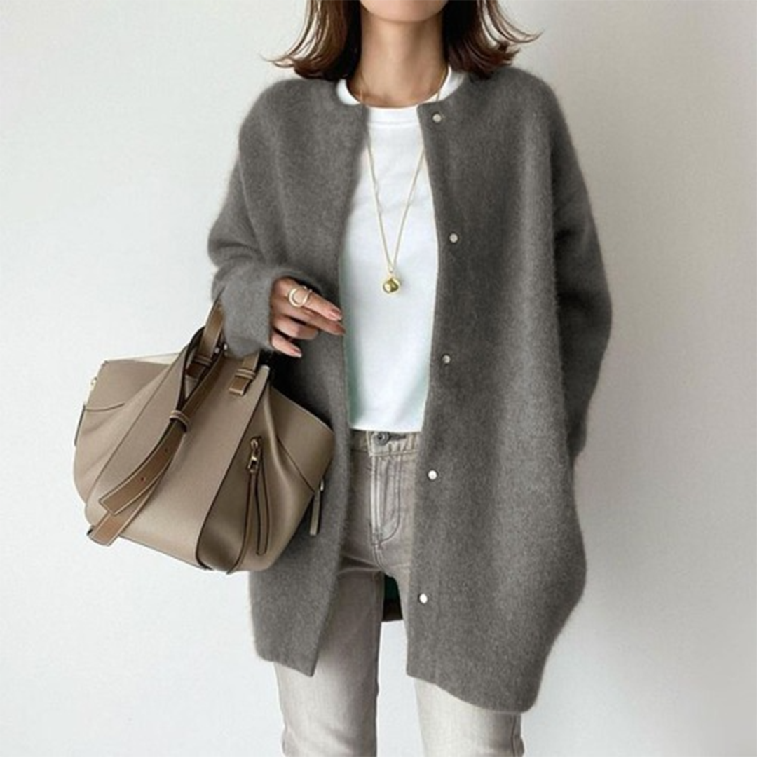 Beatrice - Women's Button-Front Cardigan with Relaxed Fit