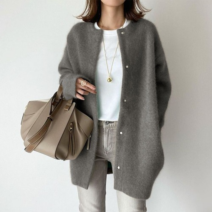 Beatrice - Women's Button-Front Cardigan with Relaxed Fit
