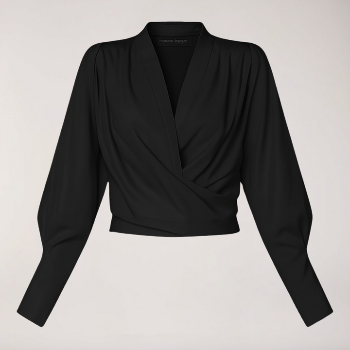 Beatrice - Women's Pleated Waist Blouse with Voluminous Sleeves