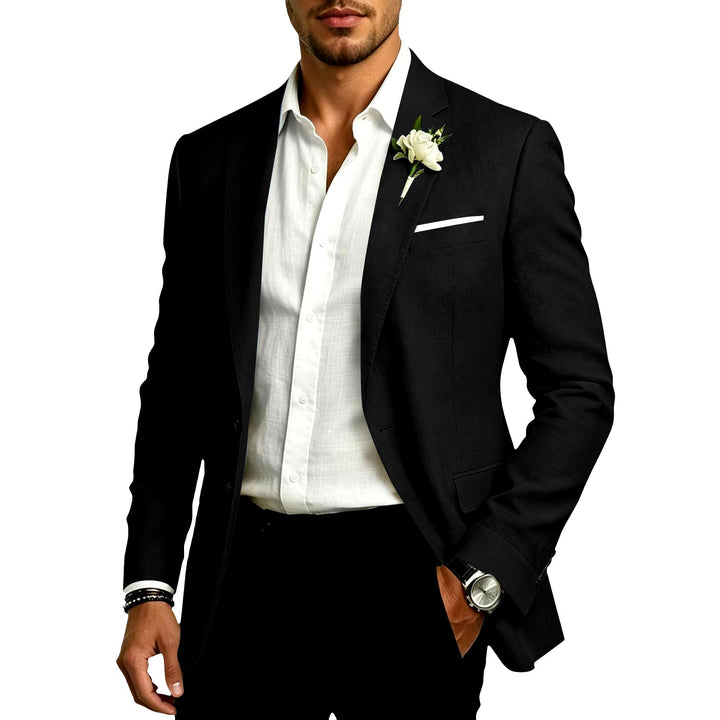 Brennan - Men's Cotton Linen Tailored Formal Blazer 2