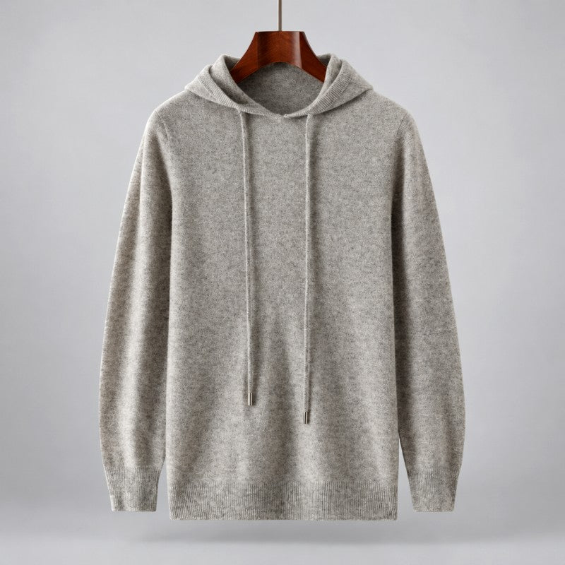 Brent - Men's Wool Hooded Knit Sweater 1