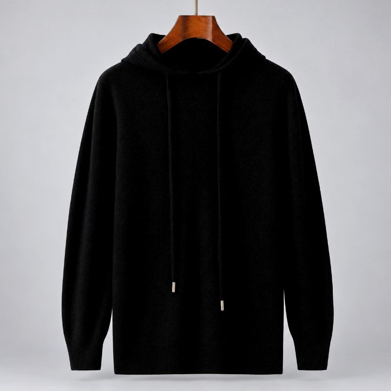 Brent - Men's Wool Hooded Knit Sweater 3