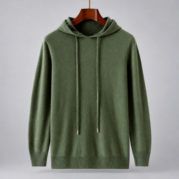 Brent - Men's Wool Hooded Knit Sweater 4