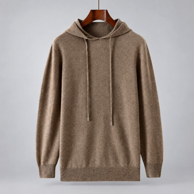 Brent - Men's Wool Hooded Knit Sweater 5