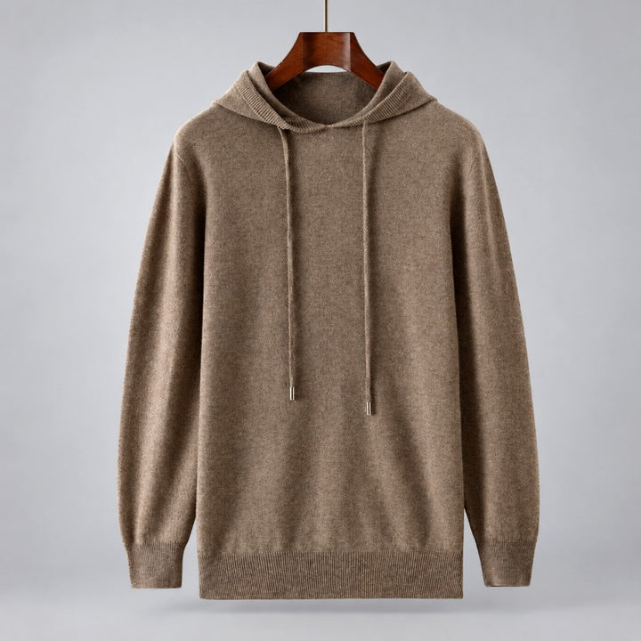 Brent - Men's Wool Hooded Knit Sweater 5