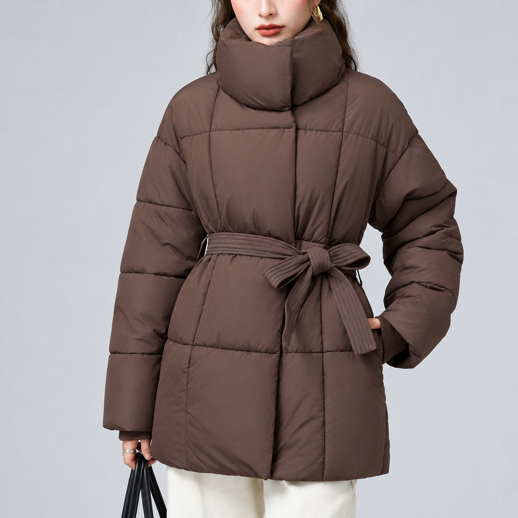 Brittany - Women's Belted Padded Jacket 5