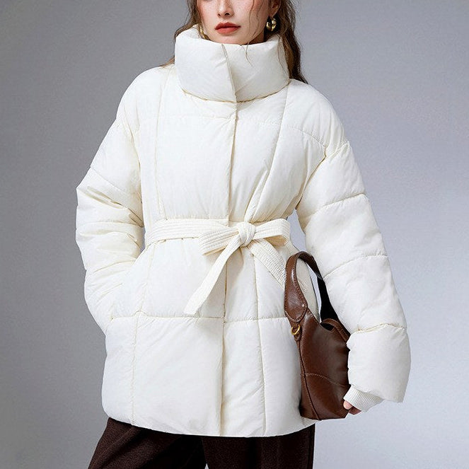 Brittany - Women's Belted Padded Jacket 6