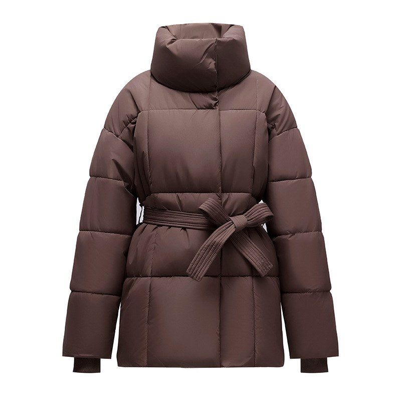 Brittany - Women's Belted Padded Jacket 9