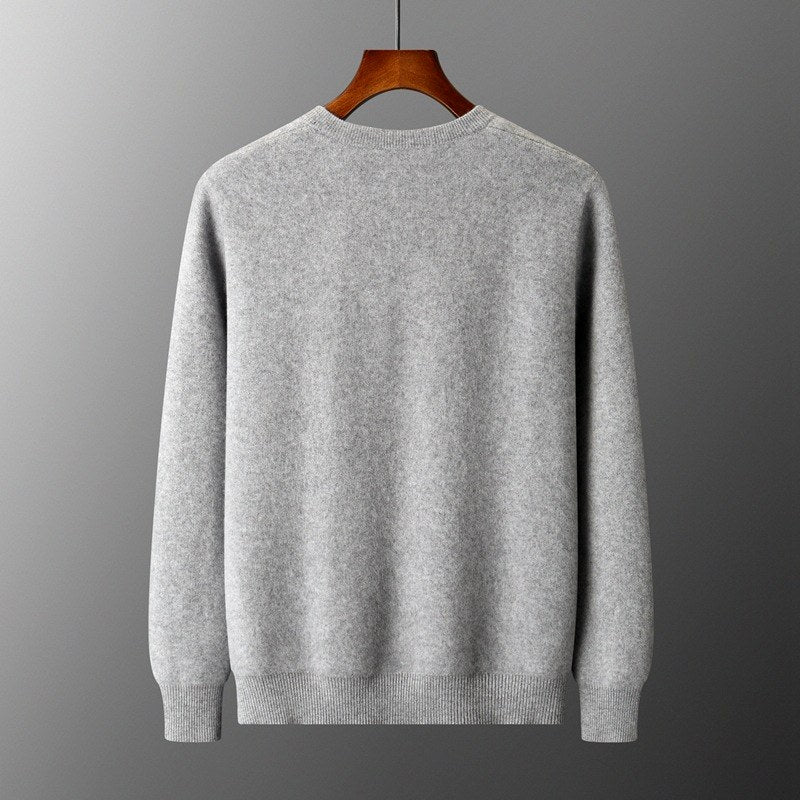 Bryan - Men's Wool Button-Front Knit Cardigan