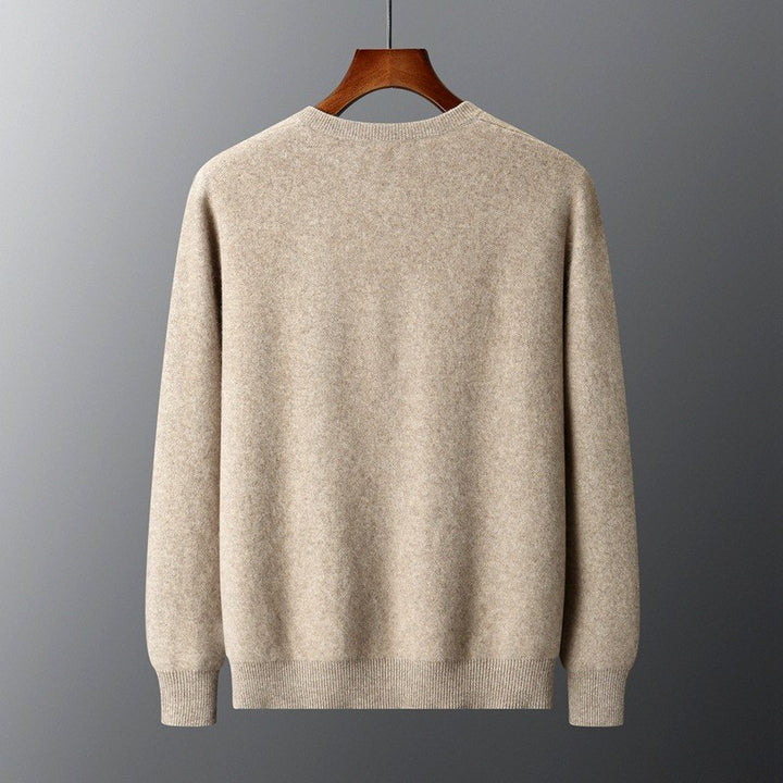 Bryan - Men's Wool Button-Front Knit Cardigan