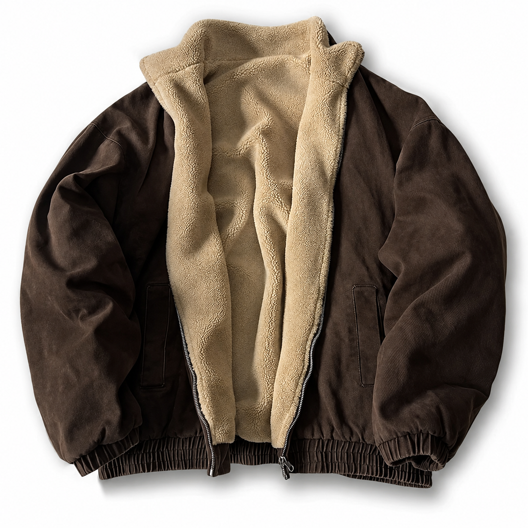 Caleb - Men's Winter Jacket with Plush Fleece Lining