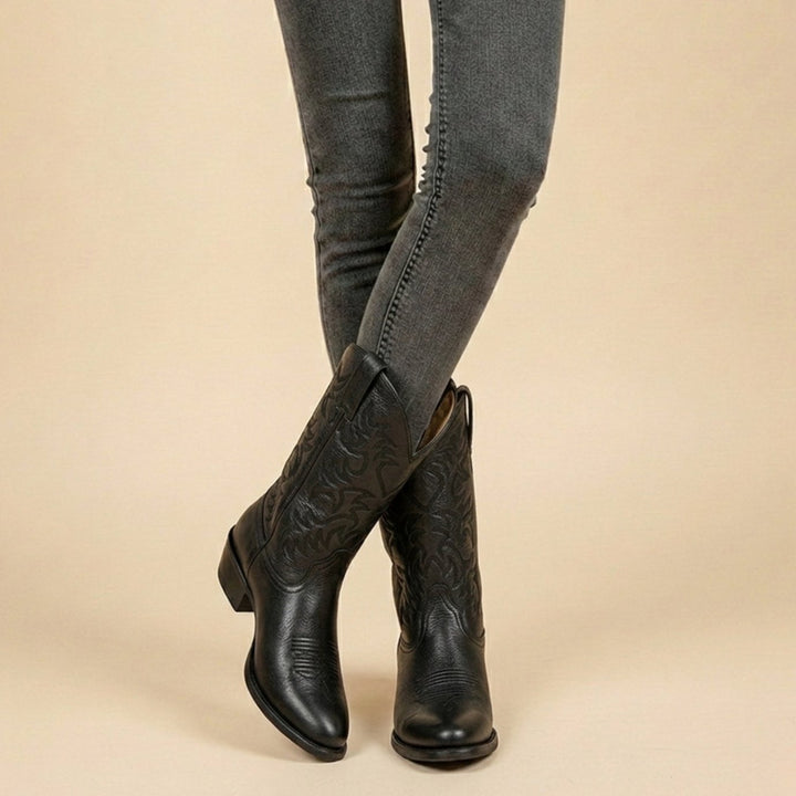 Callie - Women's Embroidered Western Cowboy Boots
