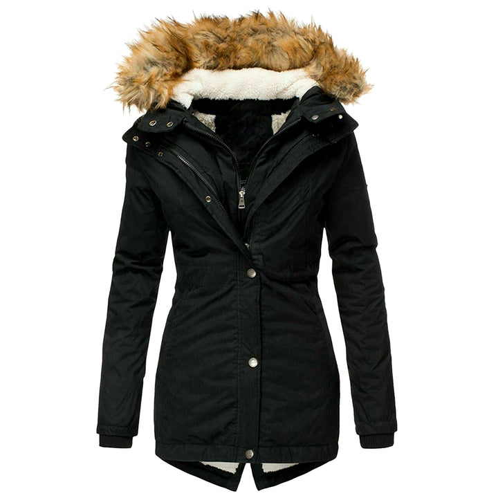 Calliope - Women's Fur Trim Hooded Winter Coat 2