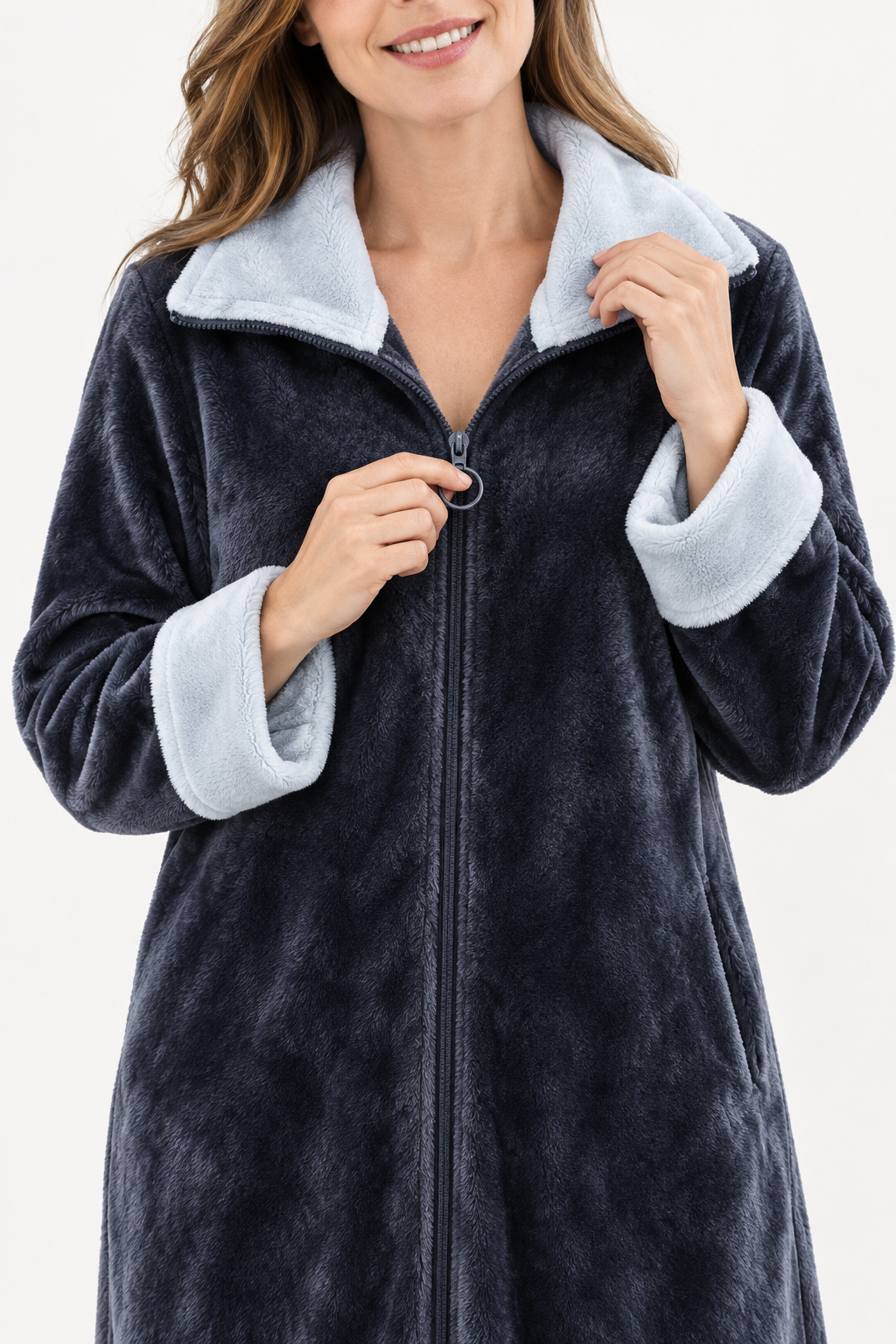 Carla - Women’s Plush Full-Length House Coat
