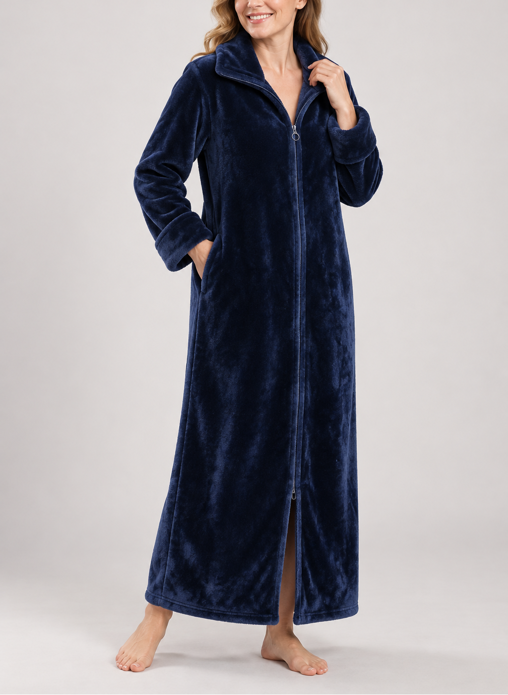 Carla - Women’s Plush Full-Length House Coat