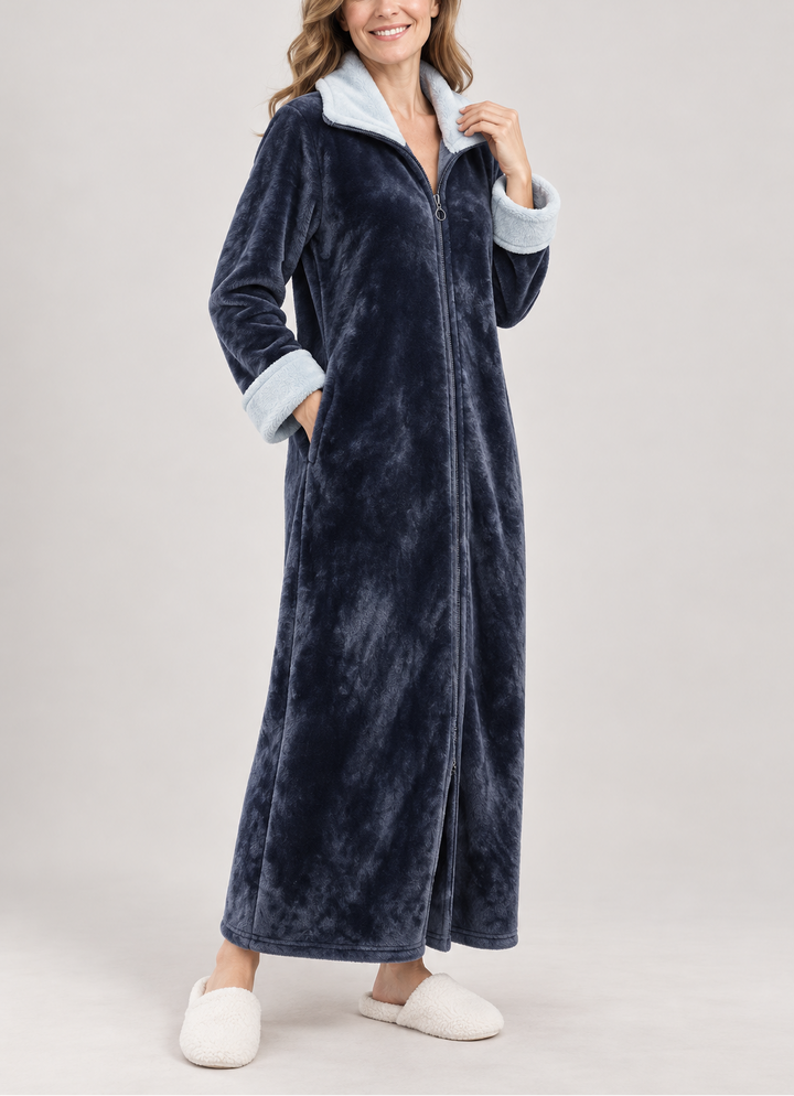 Carla - Women’s Plush Full-Length House Coat