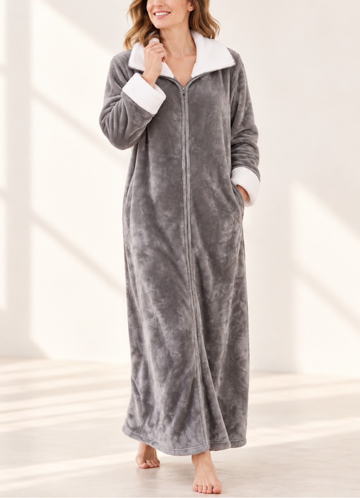 Carla - Women’s Plush Full-Length House Coat
