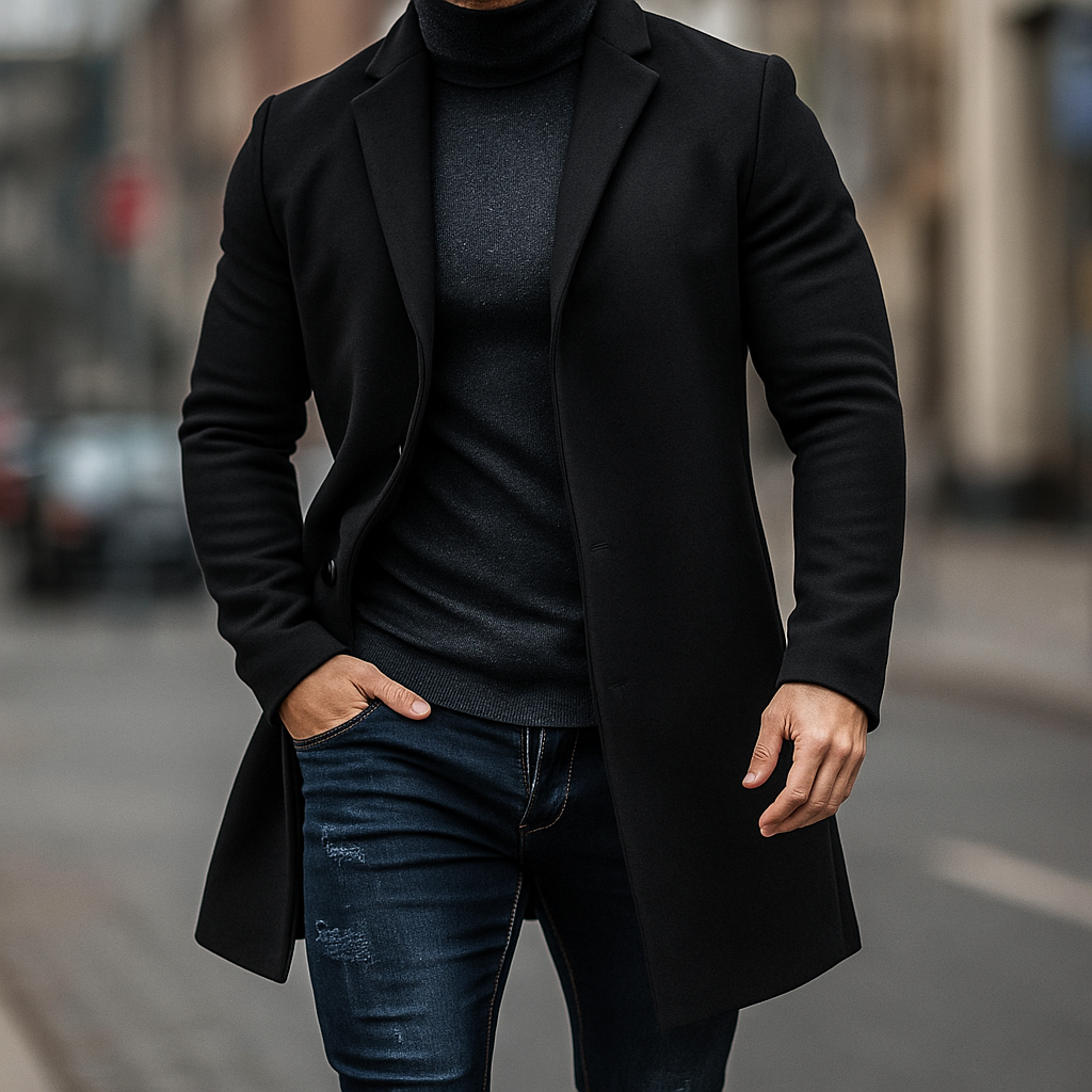 Carter - Men's Wool Tailored Overcoat