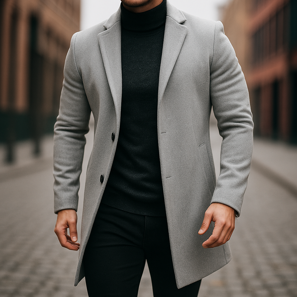 Carter - Men's Wool Tailored Overcoat