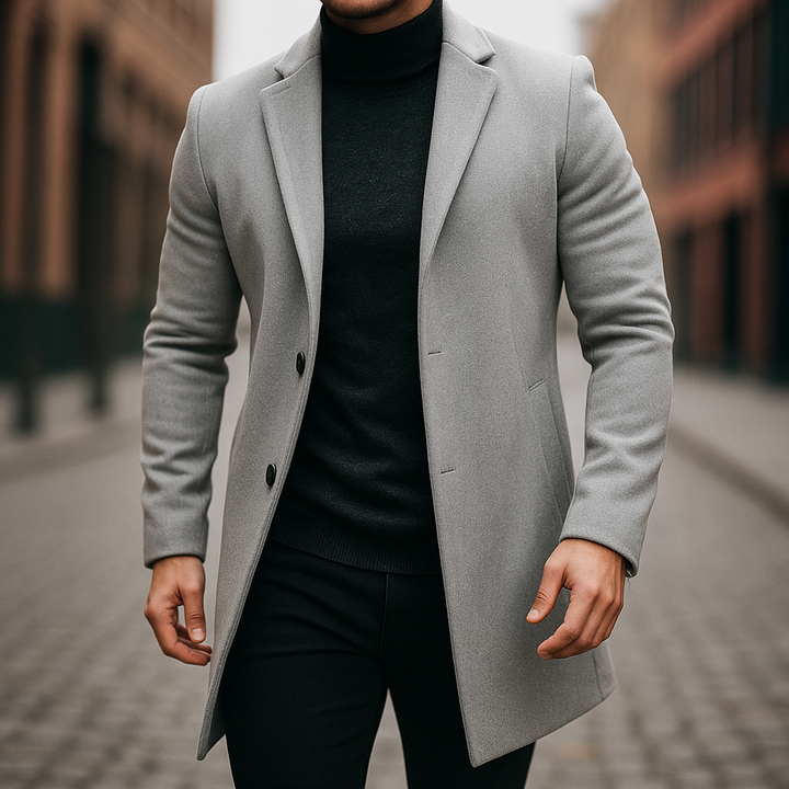 Carter - Men's Wool Tailored Overcoat