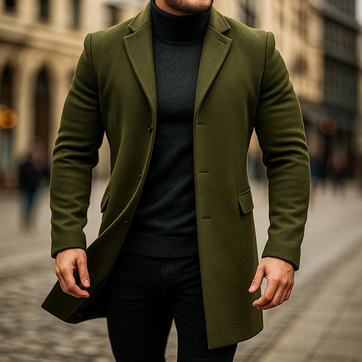 Carter - Men's Wool Tailored Overcoat