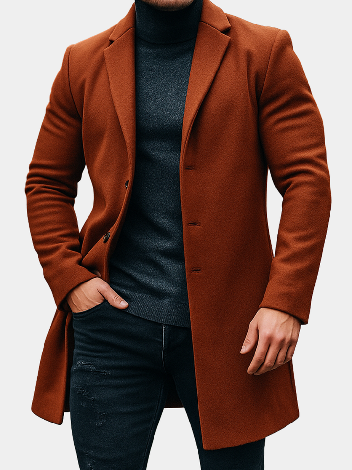Carter - Men's Wool Tailored Overcoat