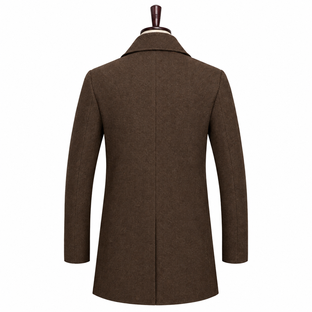 Carter - Men's Notch Lapel  Coat with Removable Zip Vest Liner 9