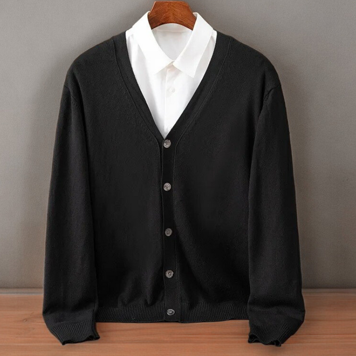 Caspar - Men's Cashmere Blend V-Neck Cardigan