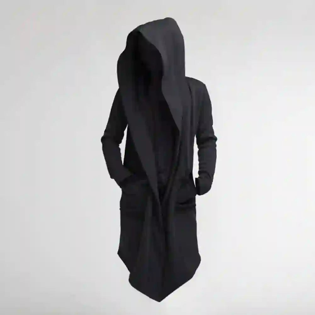 Casper - Men's Hooded Open-Front Longline Cardigan