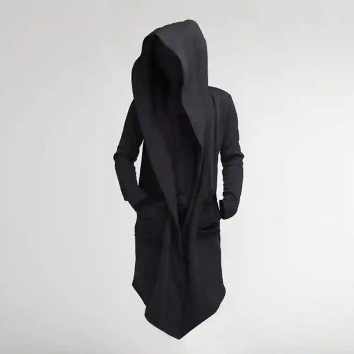 Casper - Men's Hooded Open-Front Longline Cardigan