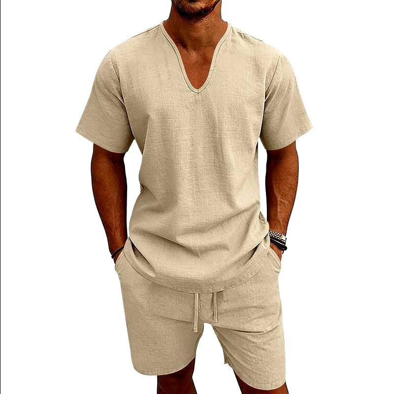 Erwin - Men's Linen Short Sleeve Co-ord Set