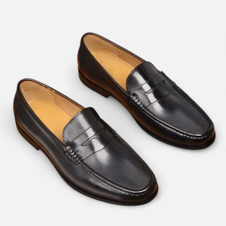 Cedric - Men's Leather Penny Loafers