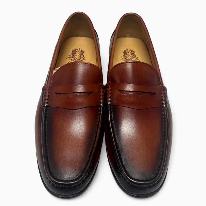 Cedric - Men's Leather Penny Loafers