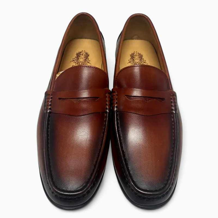 Cedric - Men's Leather Penny Loafers