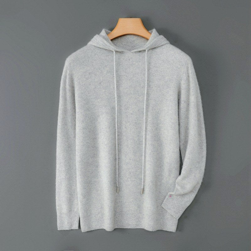 Chadwick - Men's Wool Loose Fit Hooded Sweater 1
