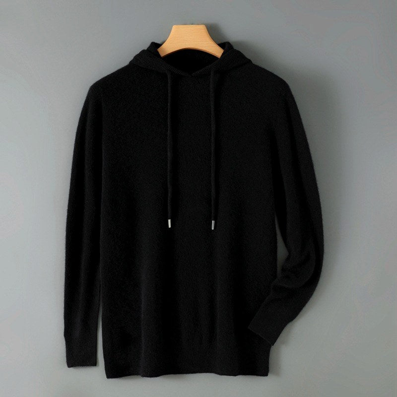Chadwick - Men's Wool Loose Fit Hooded Sweater 2