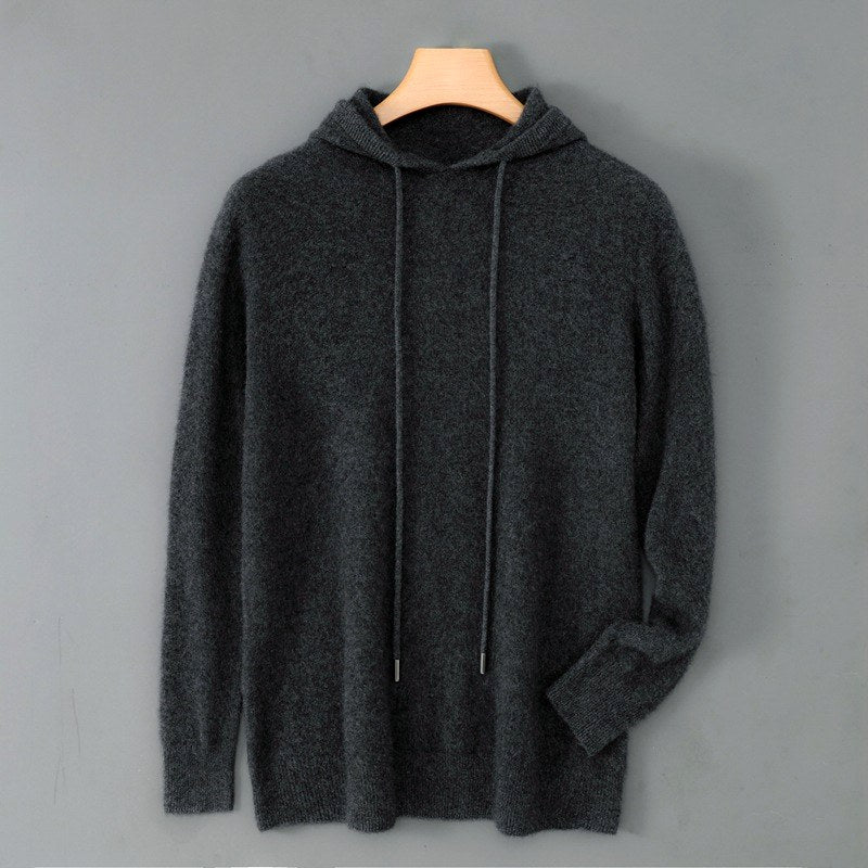 Chadwick - Men's Wool Loose Fit Hooded Sweater 4