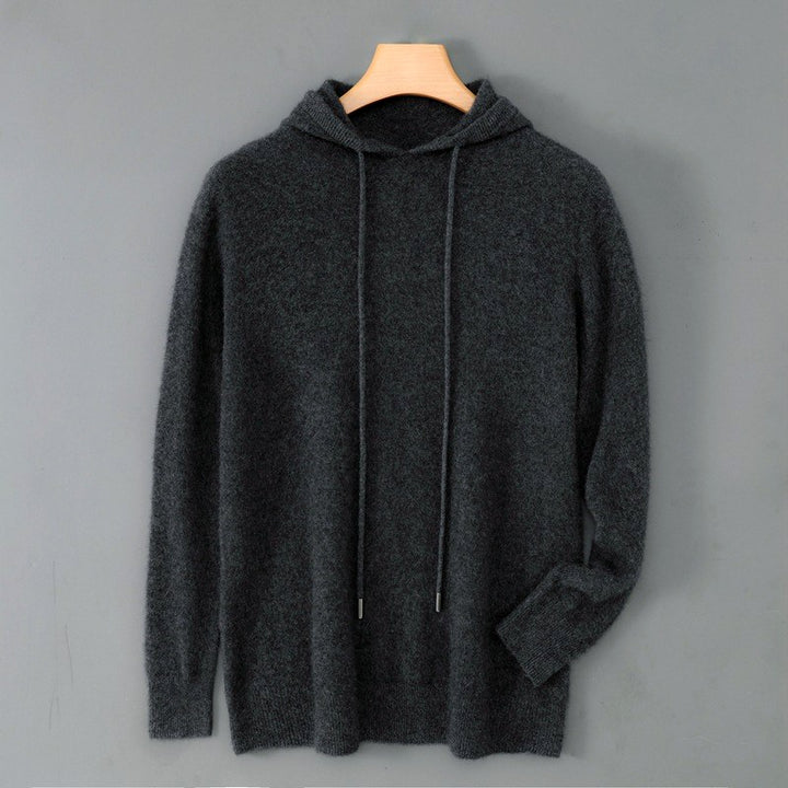 Chadwick - Men's Wool Loose Fit Hooded Sweater 4