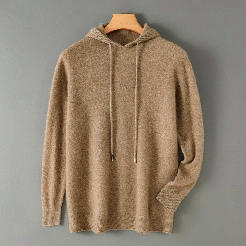 Chadwick - Men's Wool Loose Fit Hooded Sweater 7