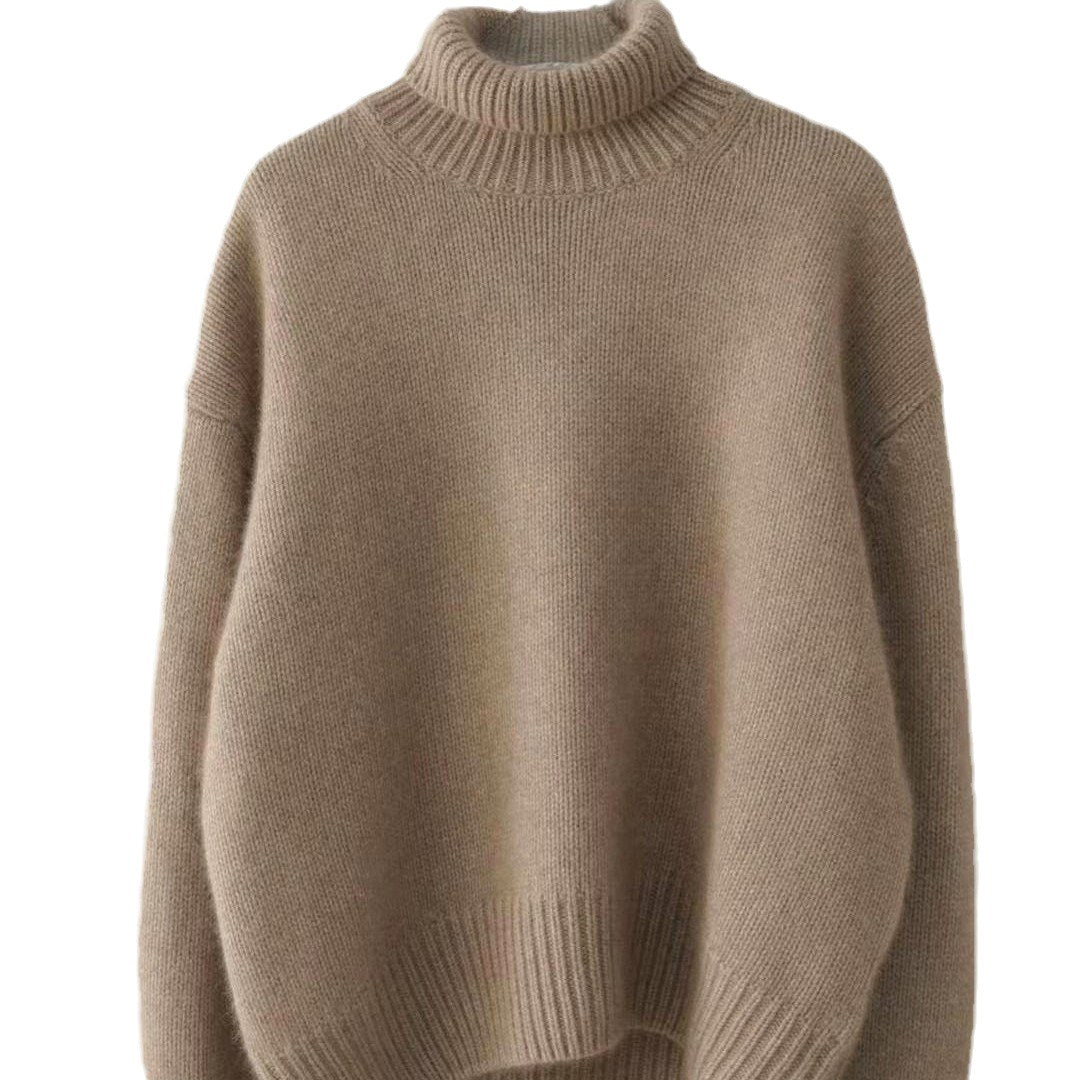 Chloe - Women's Oversized Turtleneck Sweater 11