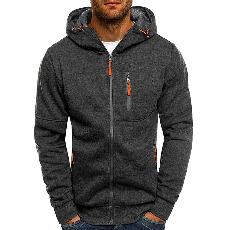 Chuck - Men's Zip Front Lightweight Hoodie 