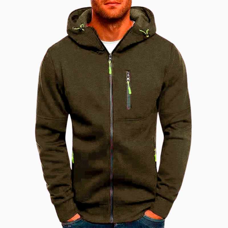 Chuck - Men's Zip Front Lightweight Hoodie 