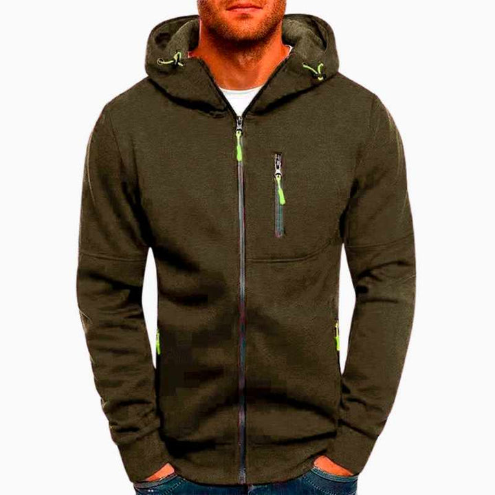 Chuck - Men's Zip Front Lightweight Hoodie 