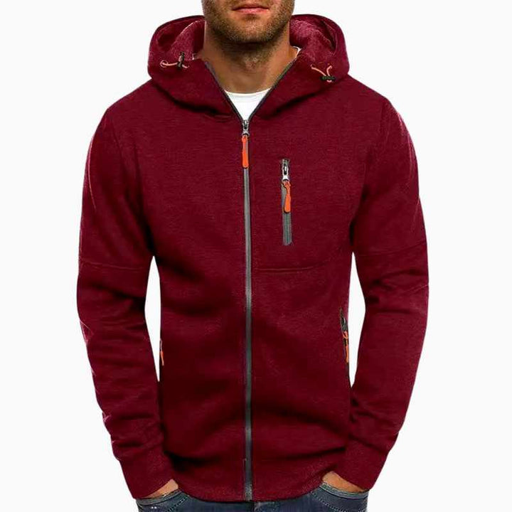 Chuck - Men's Zip Front Lightweight Hoodie 