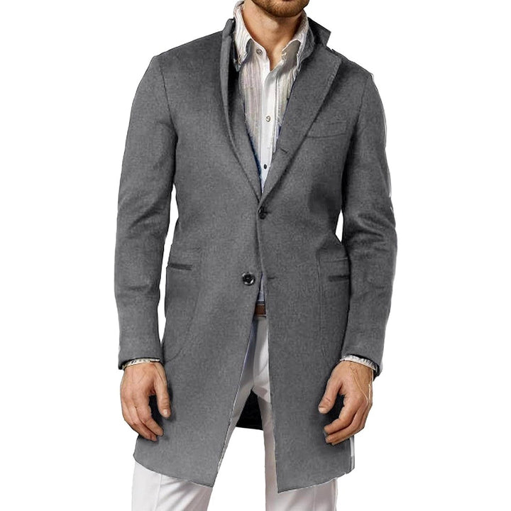 Clarence - Men's Two-Button Notched Lapel Longline Coat 2