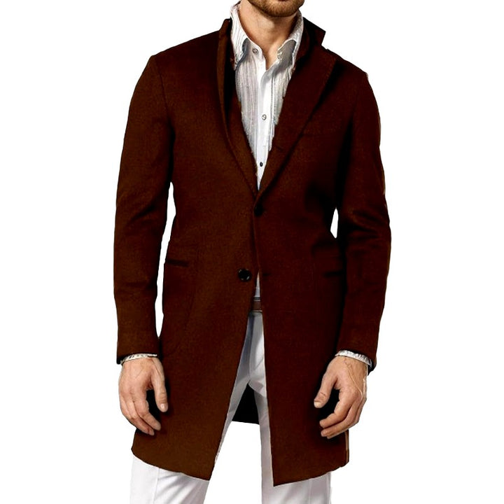 Clarence - Men's Two-Button Notched Lapel Longline Coat 3