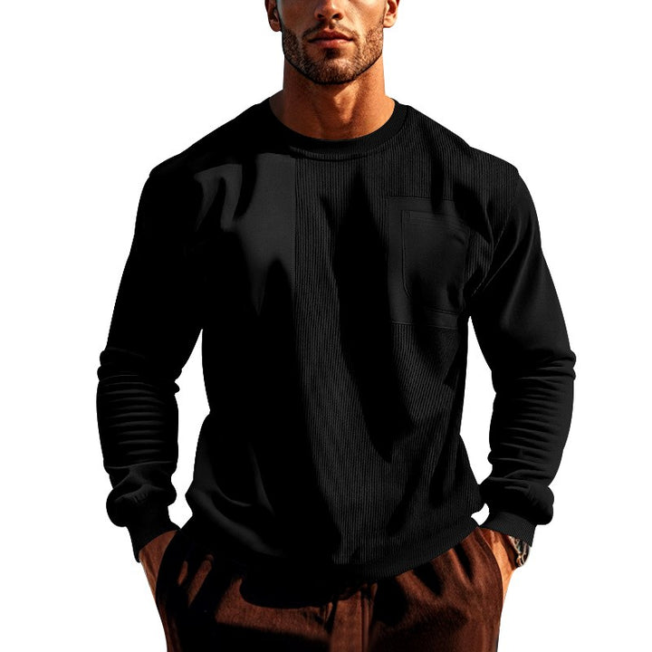 Codey - Men's Textured Crew-Neck Fall Sweatshirt 1