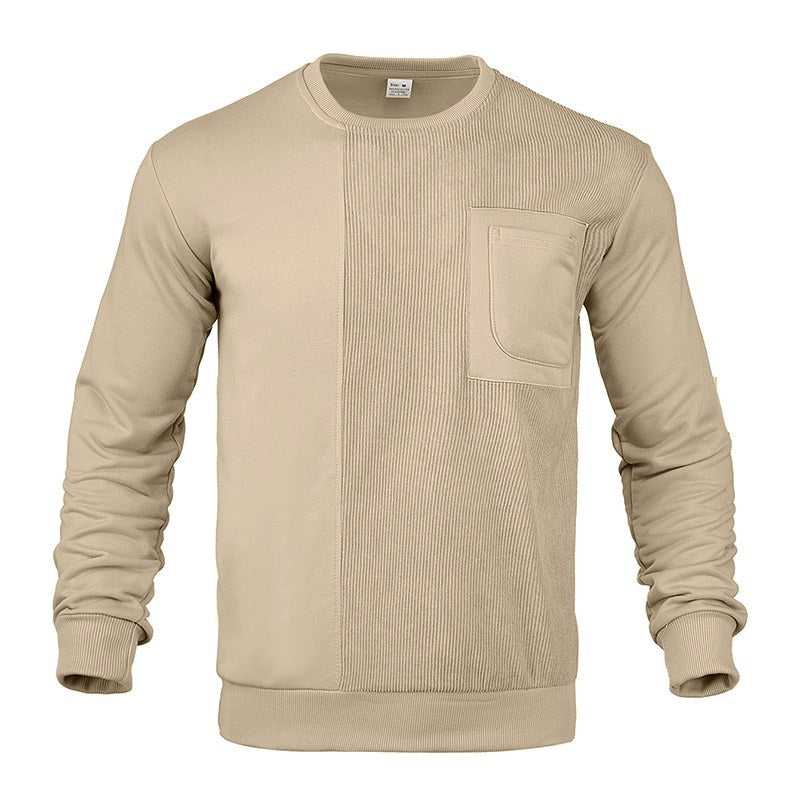 Codey - Men's Textured Crew-Neck Fall Sweatshirt 4