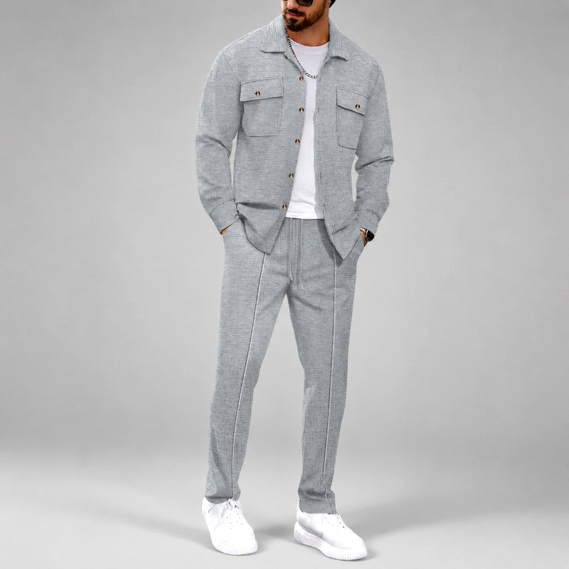 Coleman - Men's Textured 2-Piece Jacket & Pants Matching Set 1