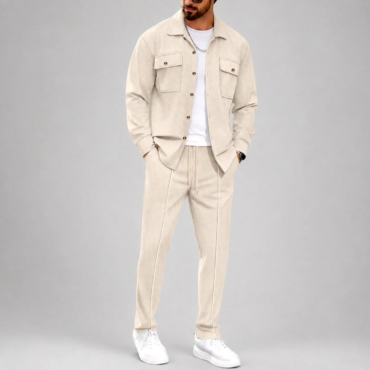 Coleman - Men's Textured 2-Piece Jacket & Pants Matching Set 2